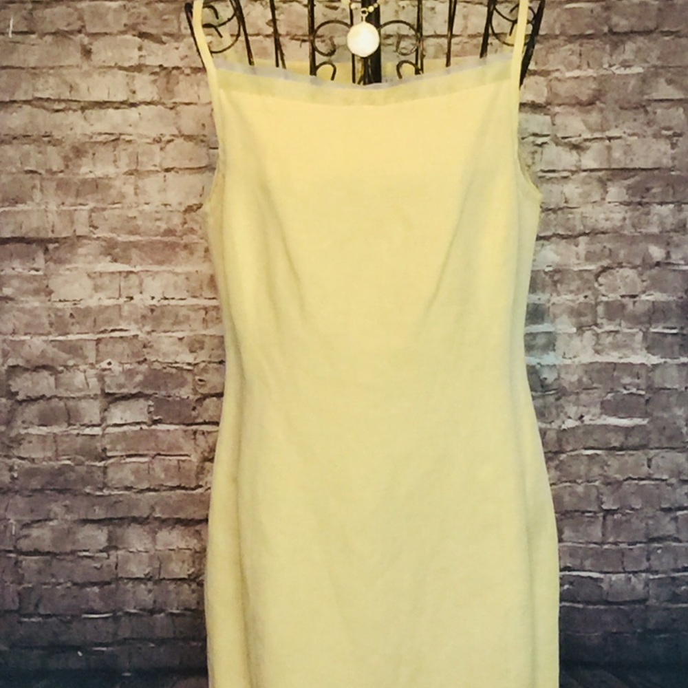 Ann Taylor Loft Celadon linen dress